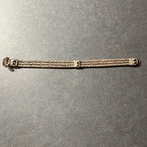 Stunning Handcrafted Byzantine Style 3 Strand Bracelet 925 Silver
